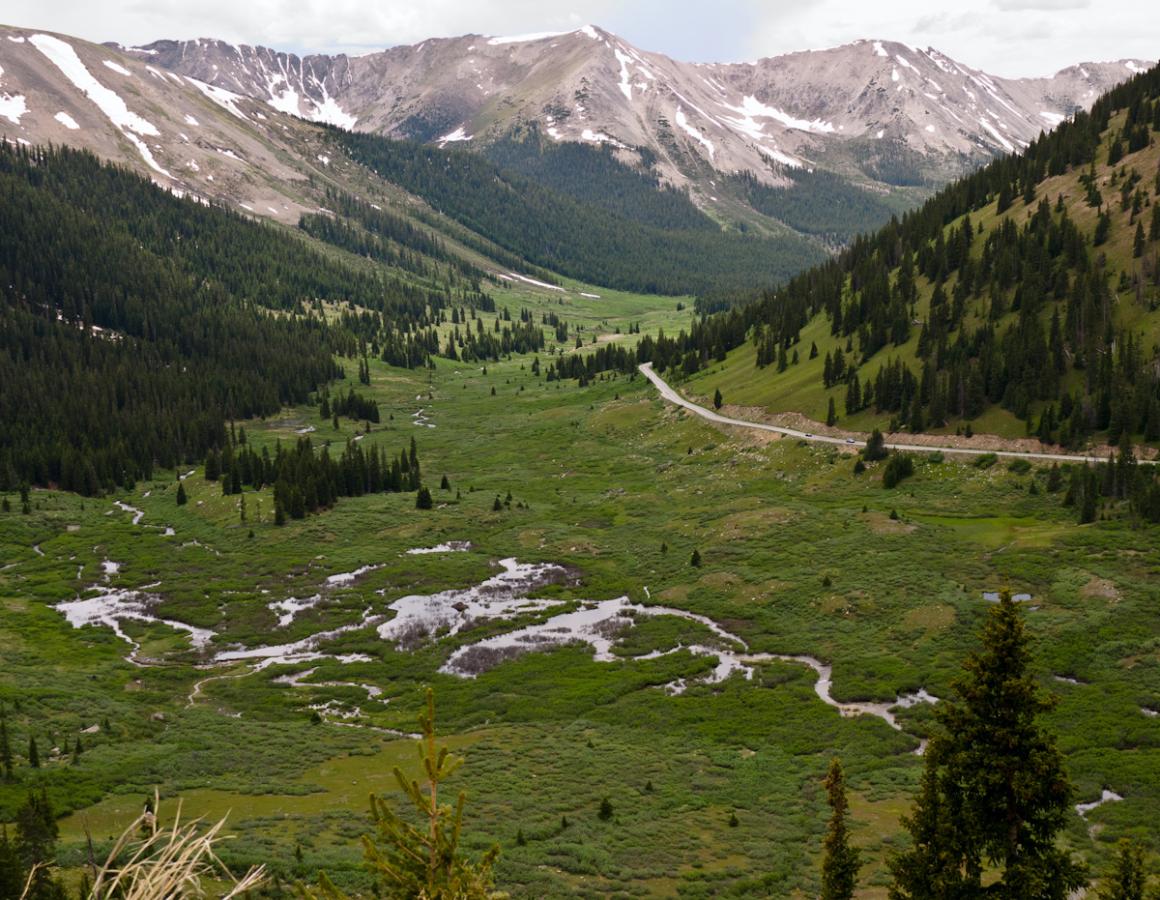P1010459.jpg - Meadows and mountains in central Colorado.