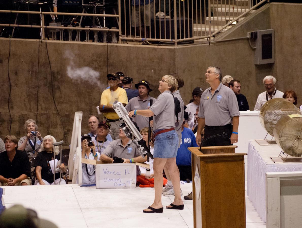 P1020081.jpg - Saturday night awards and closing ceremony was preceded by adults acting juvenile over the possibility of catching a gun-fired tee shirt.