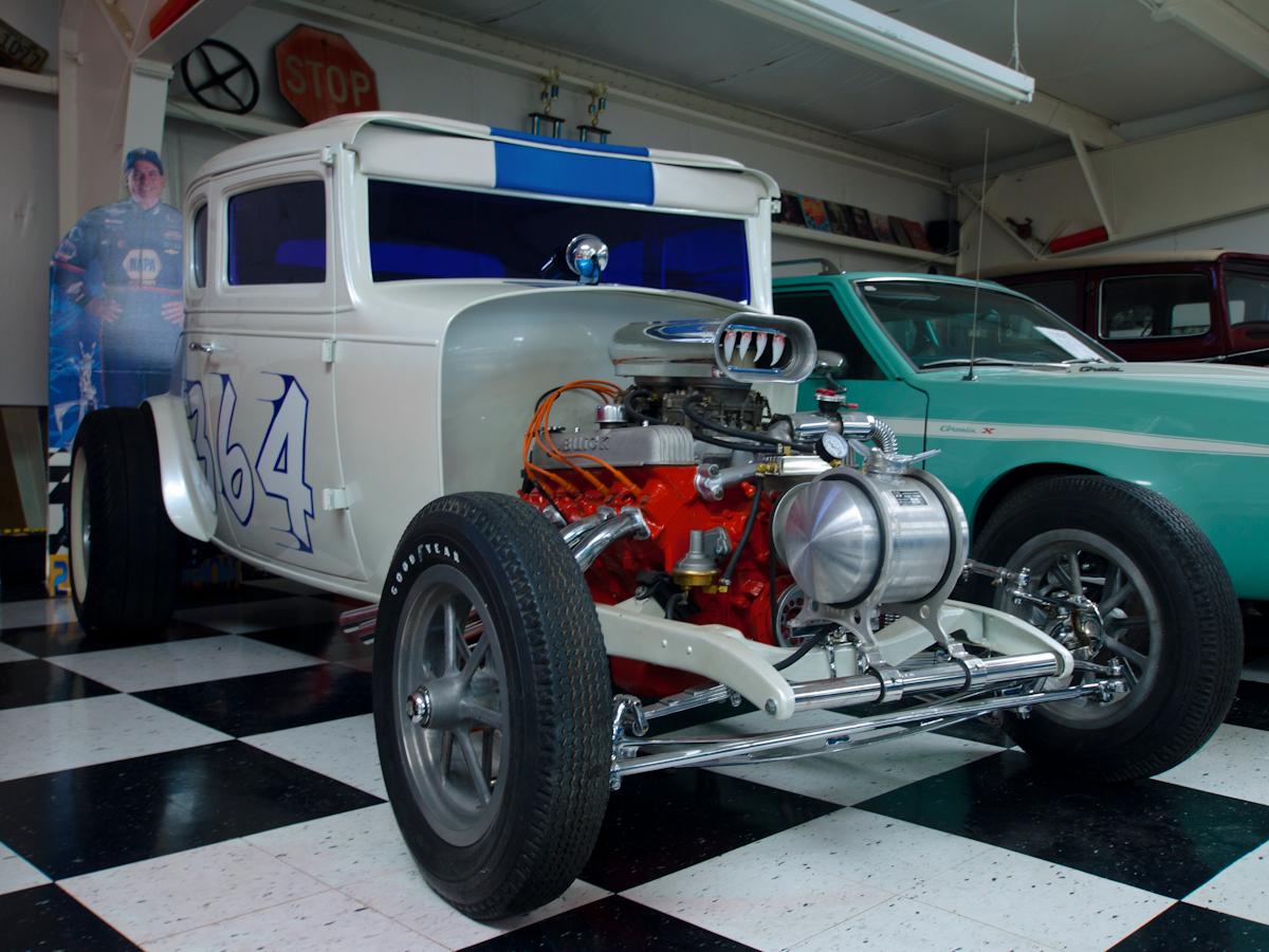 P1010245.jpg - Neat early altered drag coupe, Buick powered Ford.