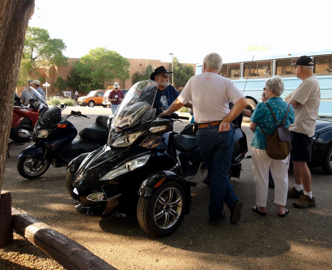 P1010275.jpg - Fred Rau is a big supporter of the MSTA, he rode there on a Can-Am (his new employer) with a trailer.