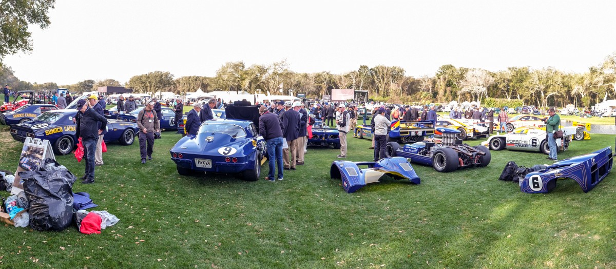 MEGT3677.jpg - TWENTY OF SO EX-PENSKE CARS IN A SINGLE DISPLAY.