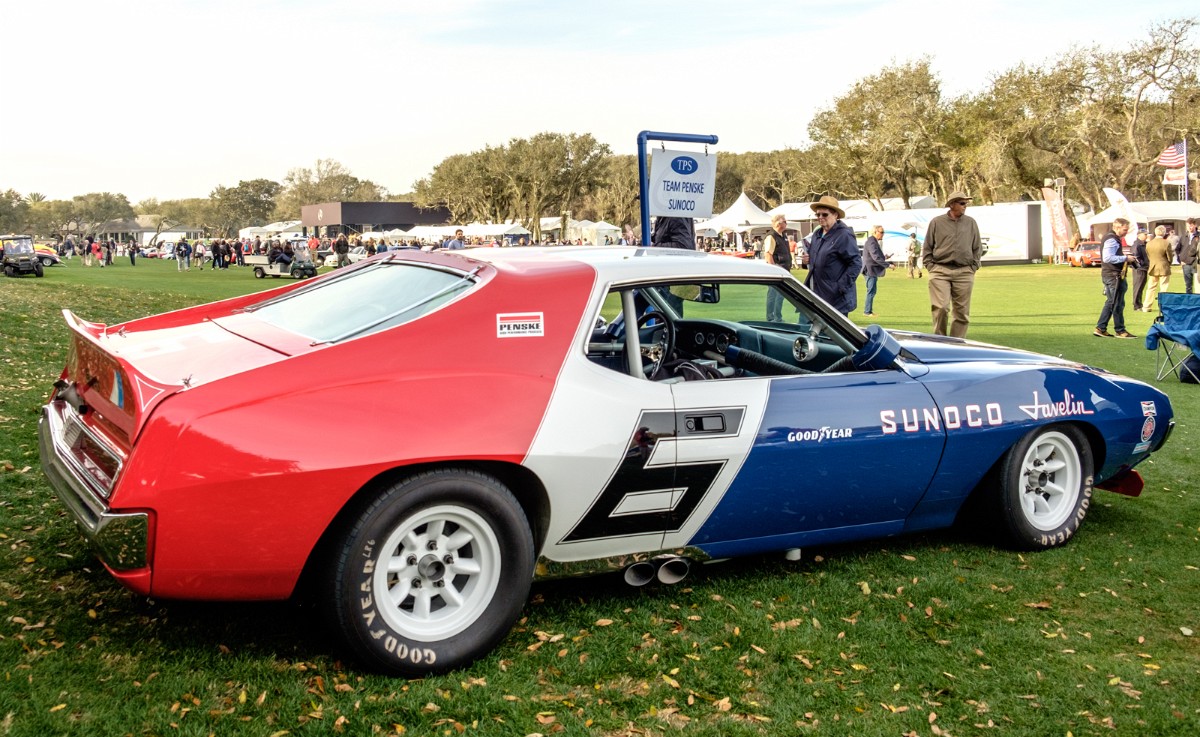 MEGT3688.jpg - ODD MAN NOT OUT. AMID ALL THE CHEVVY POWERED CARS THE AMC JAVELIN WAS A CLASS WINNER.