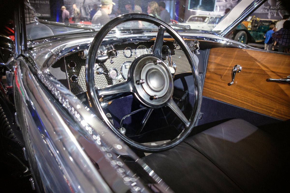 MEGS3110.jpg - The master suite. The Duesenberg sold on Saturday for $5,725,000, high sale at the auction.