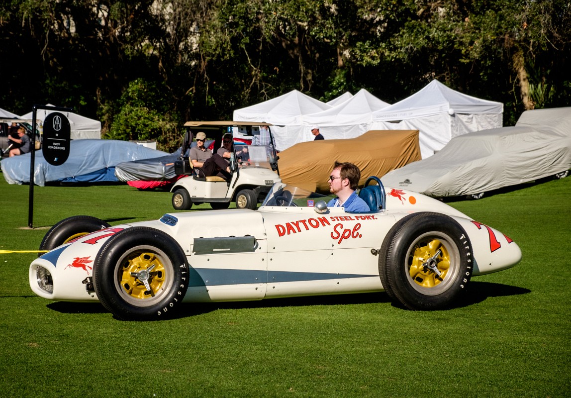 MEGT4059.jpg - THE BENTLEY AND THIS 1956 KURTIS KRAFT COME FROM THE SAME COLLECTION.