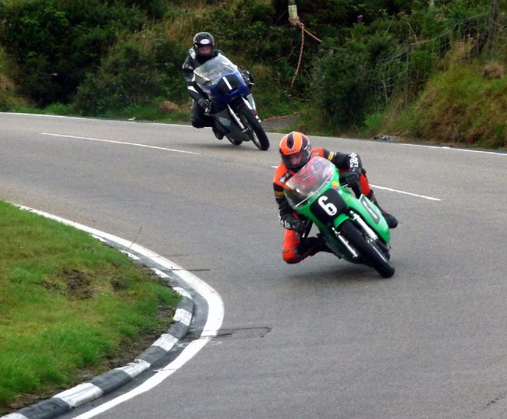 P1020068.JPG - Senior Classic winning Paton GP twin leads the runnerup Norton Manx.