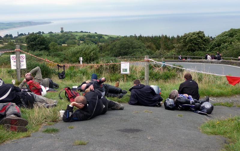 P1020230.JPG - Waiting out the weather delayed start of the Wdnesday races.
