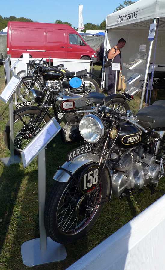 L1010191.JPG - Bonhams had a few bikes on auction as well as the cars. Nice ones of course.