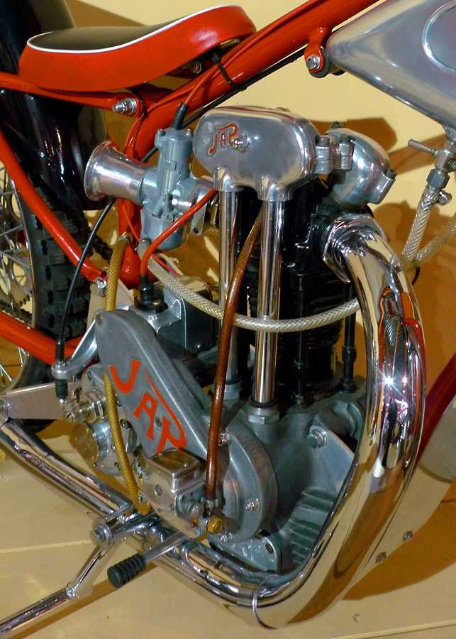 L1010313.JPG - Nicely detailed JAP speedway bike leads off the motorcycle portion of the collection.