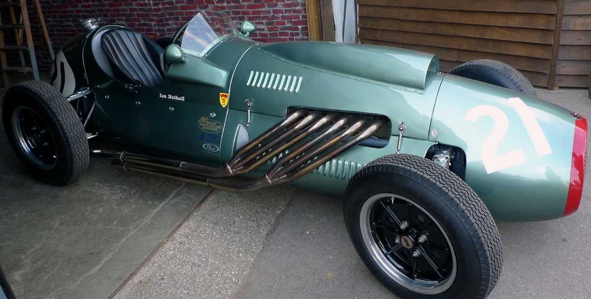 L1010701.JPG - Cooper Bristol. These cars bridged the gap between the motorcycle powered F3 cars and the later championship winning GP Coopers. A little ungainly looking due to the tall Bristol motor, but quite successful in Formula Two racing.