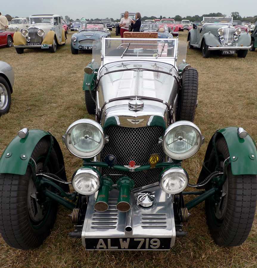 L1010941.JPG - A beautiful alloy bodied 1930's Aston Martin. Remember, this is just the spectator parking area, not a car show ground.