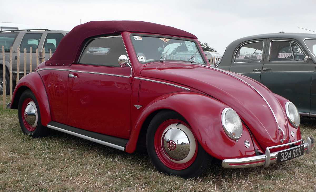 L1010952.JPG - Not your grandma's VW, this is a very limited production Hebmuller convertible from around 1950.
