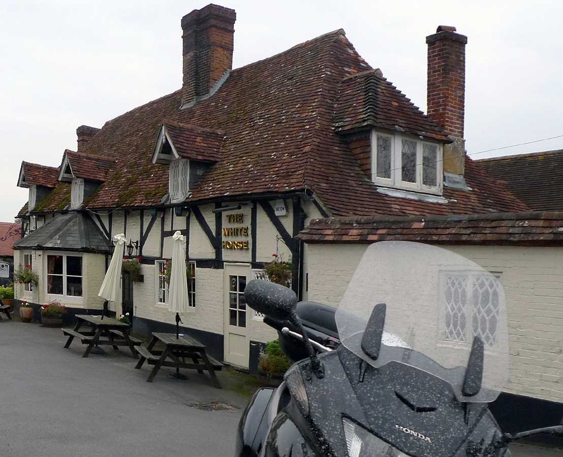 L1010624.JPG - The White Horse the evening after a cement truck belched on us.