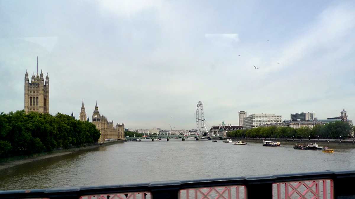 L1010972.JPG - We had one day in London. Did the usual bus tour thing. Shot through the window at speed; the Thames.